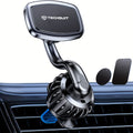 Techsuit - Car Holder AirFix (S3) - with Metal Plates, for Air Vent, Magnetic Car Mount N52, 360° Rotation, Universal - 