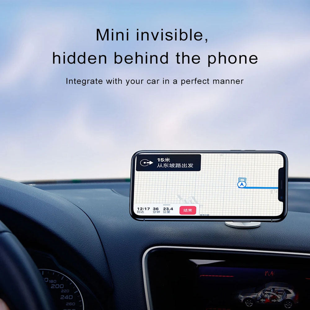 Techsuit - Premium Car Holder TinyGrip (S11) - Strong N52 Magnets, Universal Magnetic Mount, 360° Rotation, with 3M Meta