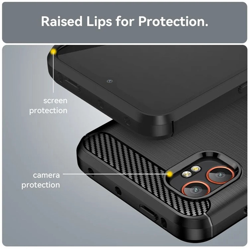 Techsuit - Carbon Silicone - Samsung Galaxy Xcover7 Pro - Black