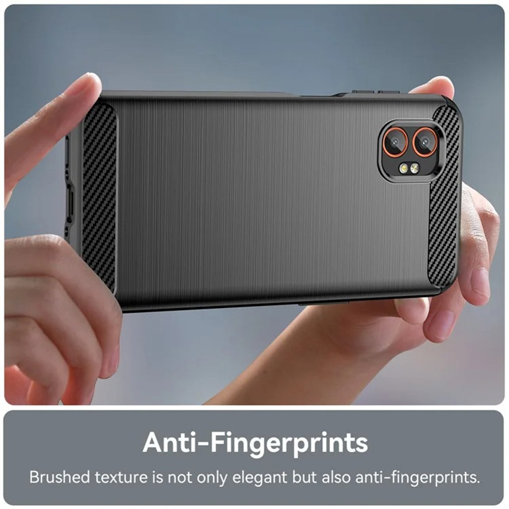 Techsuit - Carbon Silicone - Samsung Galaxy Xcover7 Pro - Black