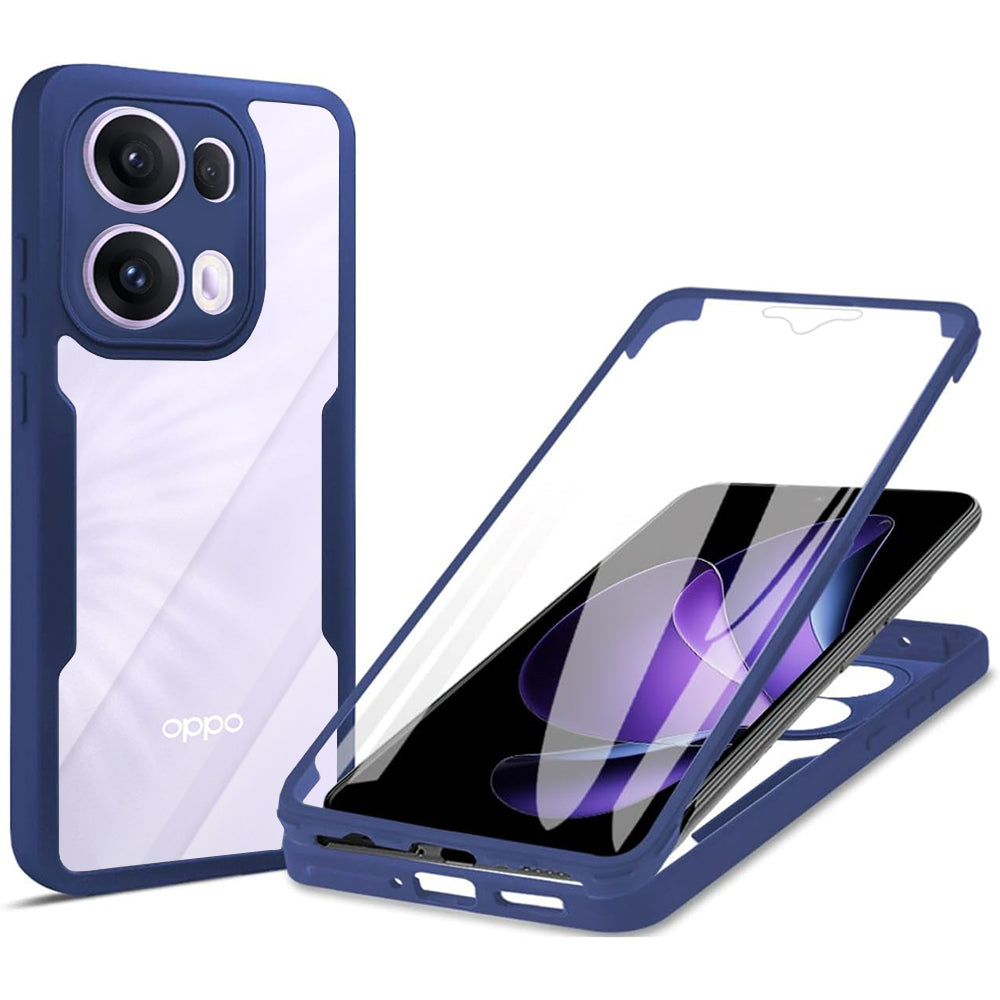 Techsuit - ColorVerse 360 Series + Screen Protector - Oppo Reno13 Pro - Blue
