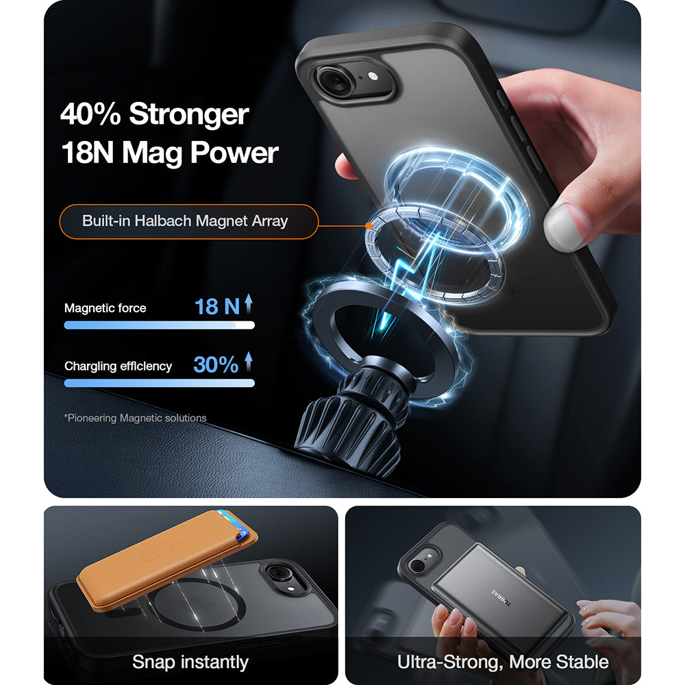 Torras - Guardian Magnetic Series - iPhone 16e / iPhone 17e - Black