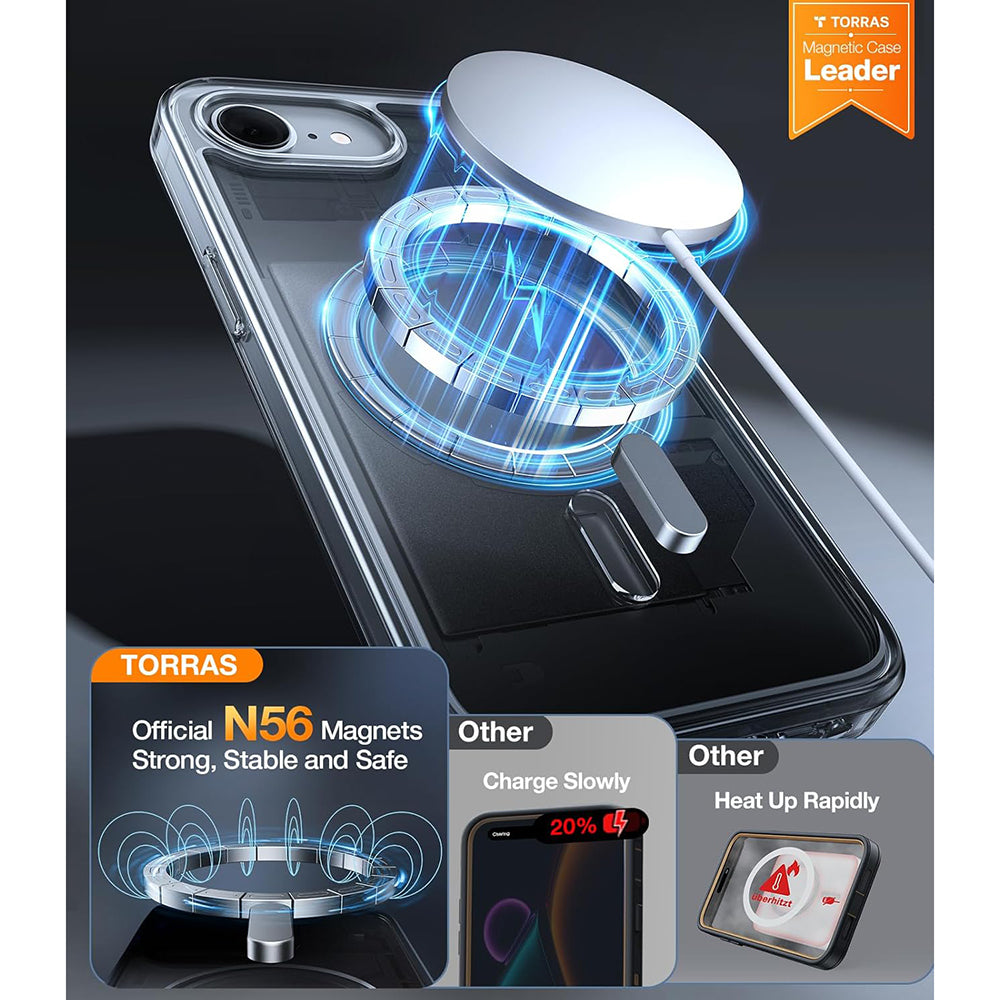 Torras - Guardian Magnetic Series - iPhone 16e / iPhone 17e - Clear