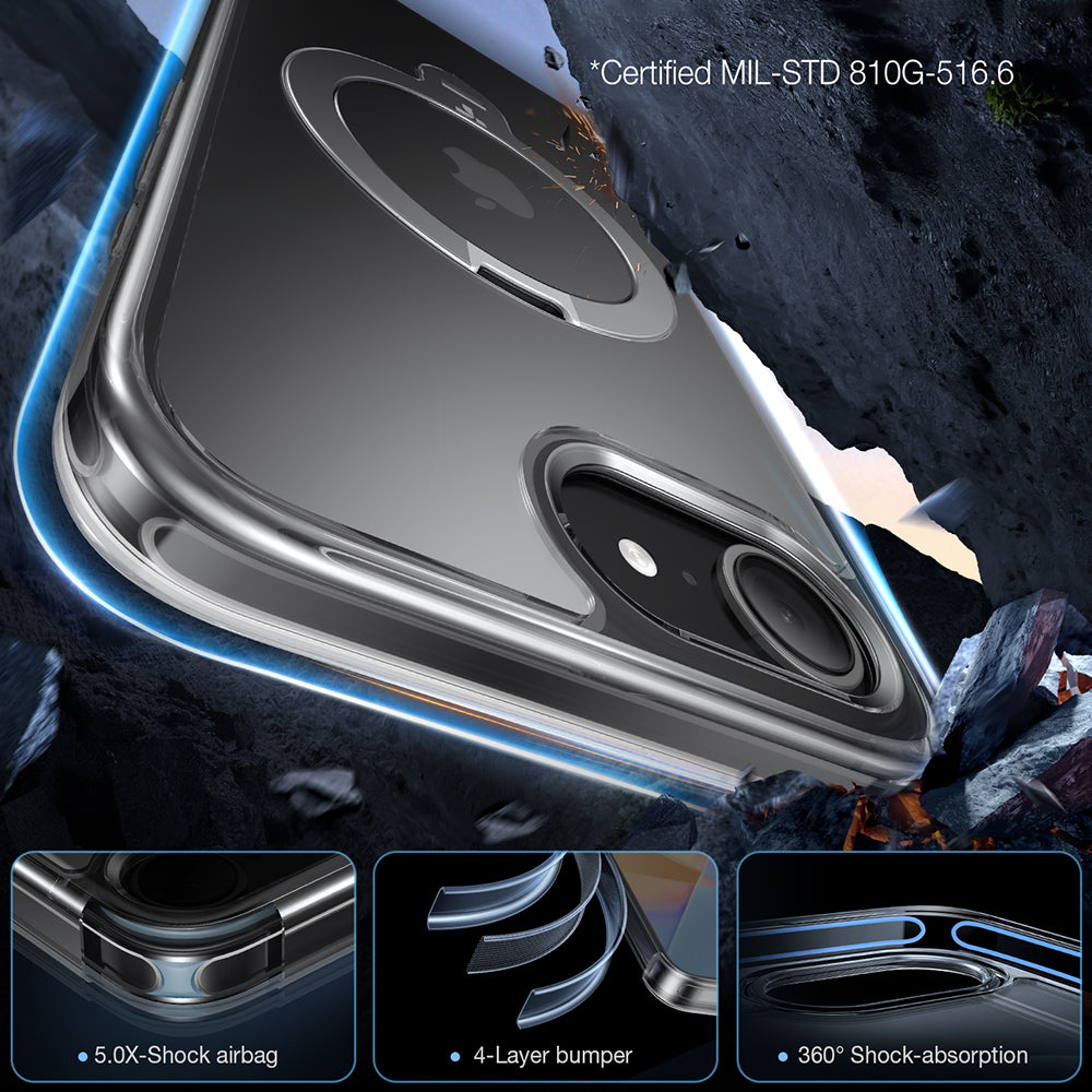 Torras - Ostand Spin MagSafe Series - iPhone 16e / iPhone 17e - Clear