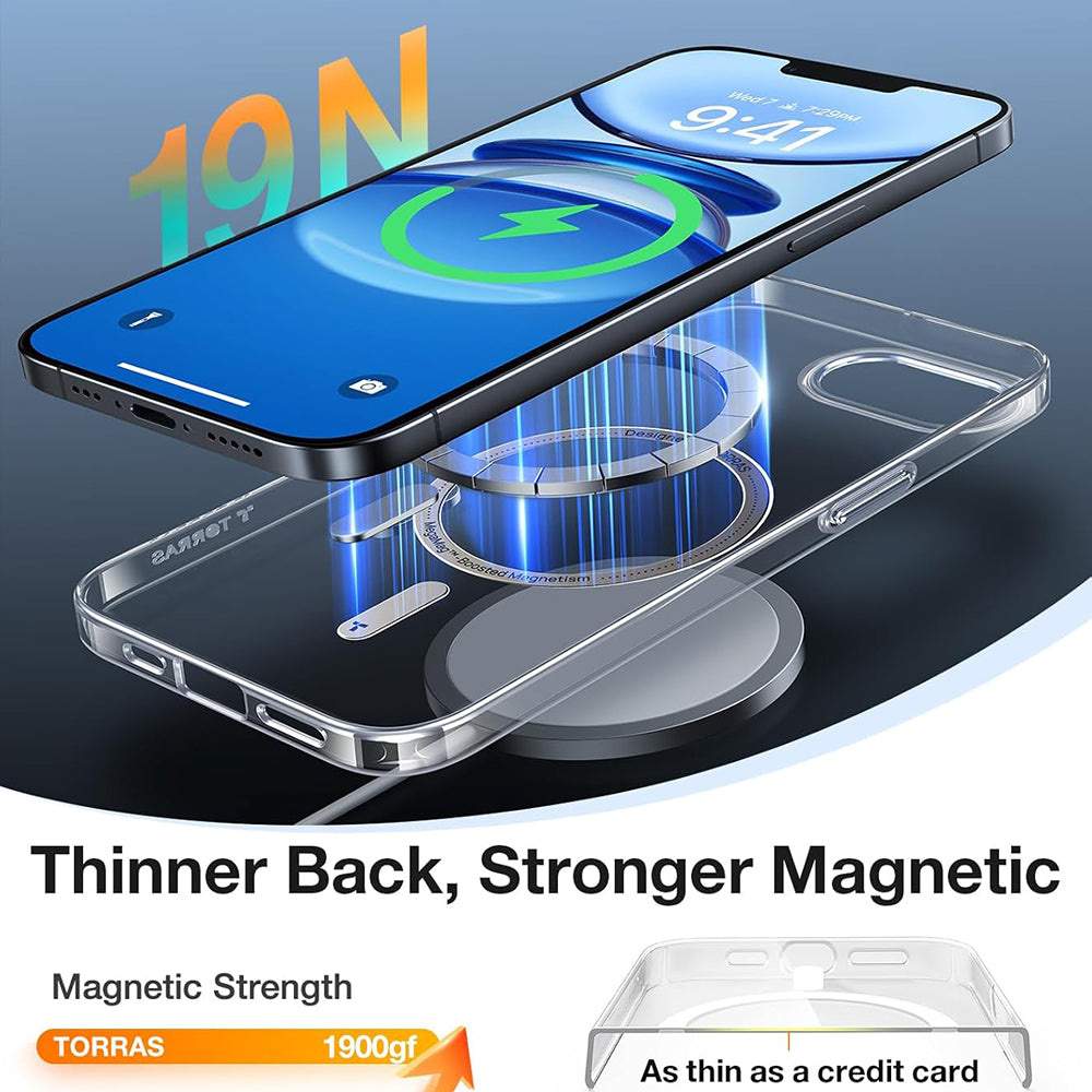 Torras - OriginFit-Mag Series - iPhone 16e / iPhone 17e - Clear