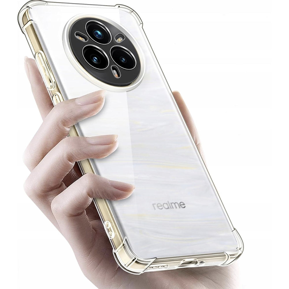 TechSuit Husa de protectie Techsuit Shockproof Clear Silicone compatibil cu Realme 14 Pro+, Transparent – imagine 5