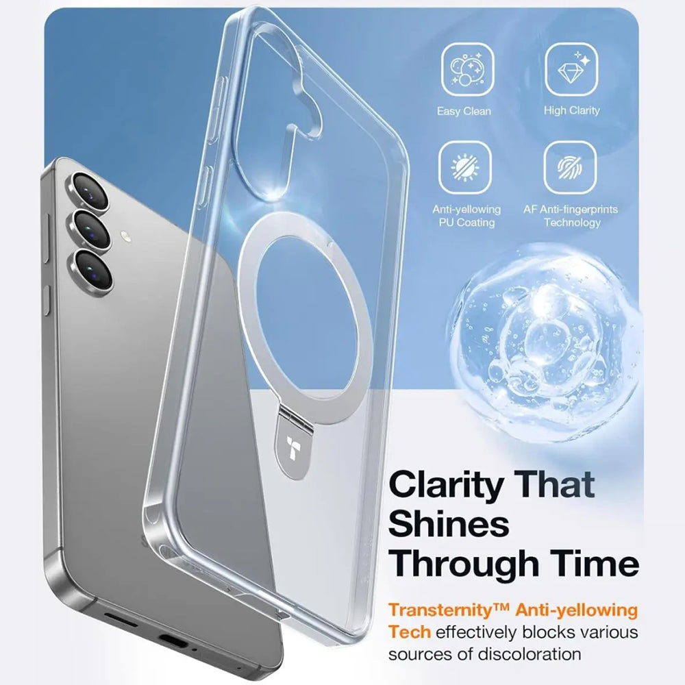 Torras - Ostand MagSafe Series - Samsung Galaxy S25 Plus - Clear