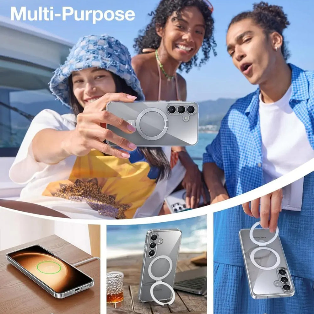Torras - Ostand MagSafe Series - Samsung Galaxy S25 Plus - Clear