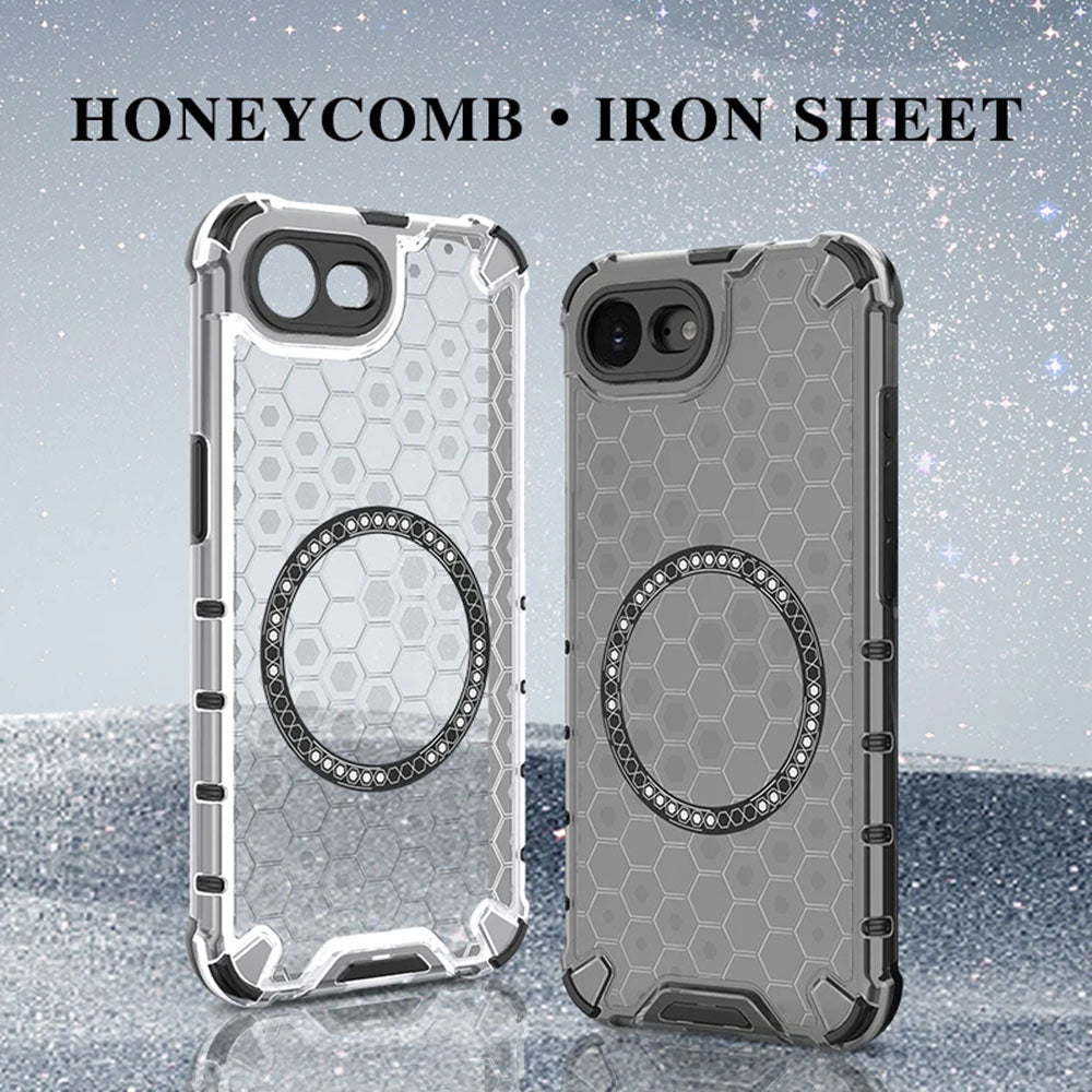 Techsuit - HoneyComb Shield MagSafe - iPhone 16e / iPhone 17e - White