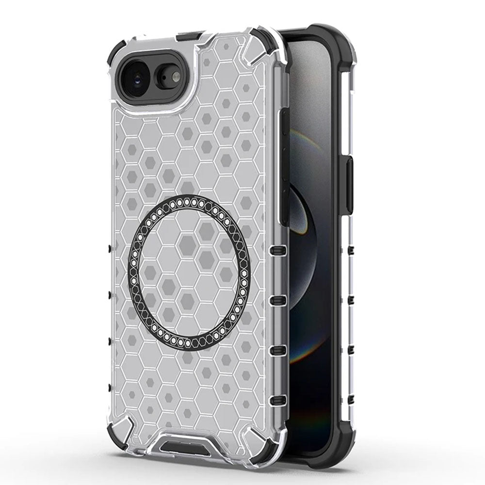 Techsuit - HoneyComb Shield MagSafe - iPhone 16e / iPhone 17e - White