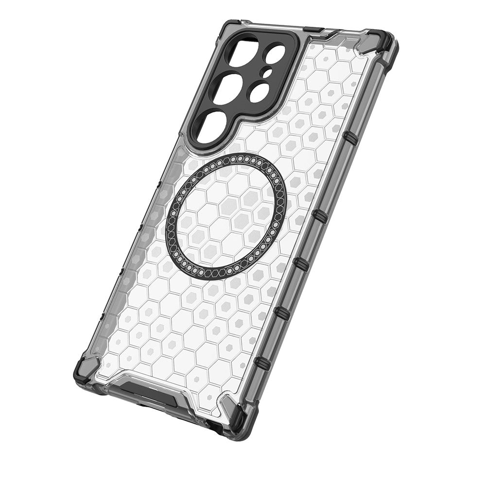 Techsuit - HoneyComb Shield MagSafe - Samsung Galaxy S24 Ultra - White