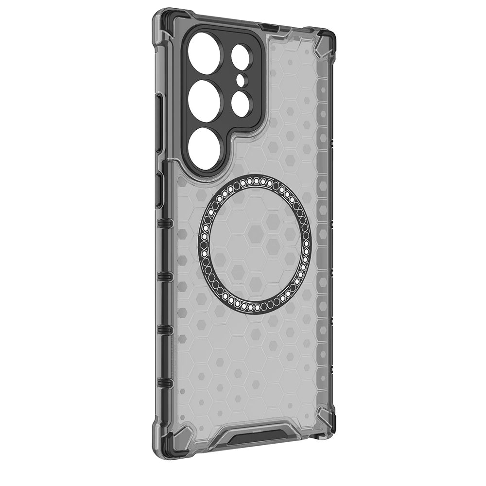 Techsuit - HoneyComb Shield MagSafe - Samsung Galaxy S24 Ultra - Black