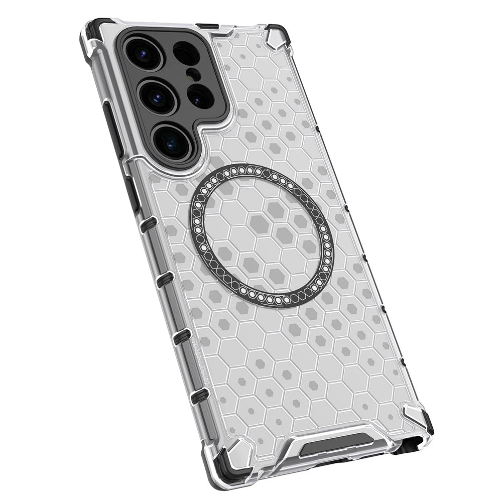 Techsuit - HoneyComb Shield MagSafe - Samsung Galaxy S24 Ultra - Black