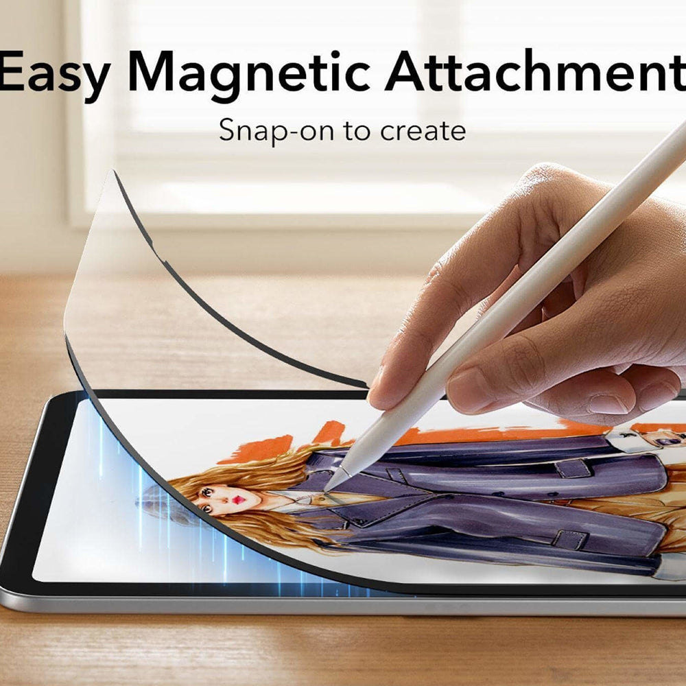 ESR - Paper-Feel Magnetic - iPad 10 (2022) 10.9 / 11 (2025) / 12 (2026) - Clear