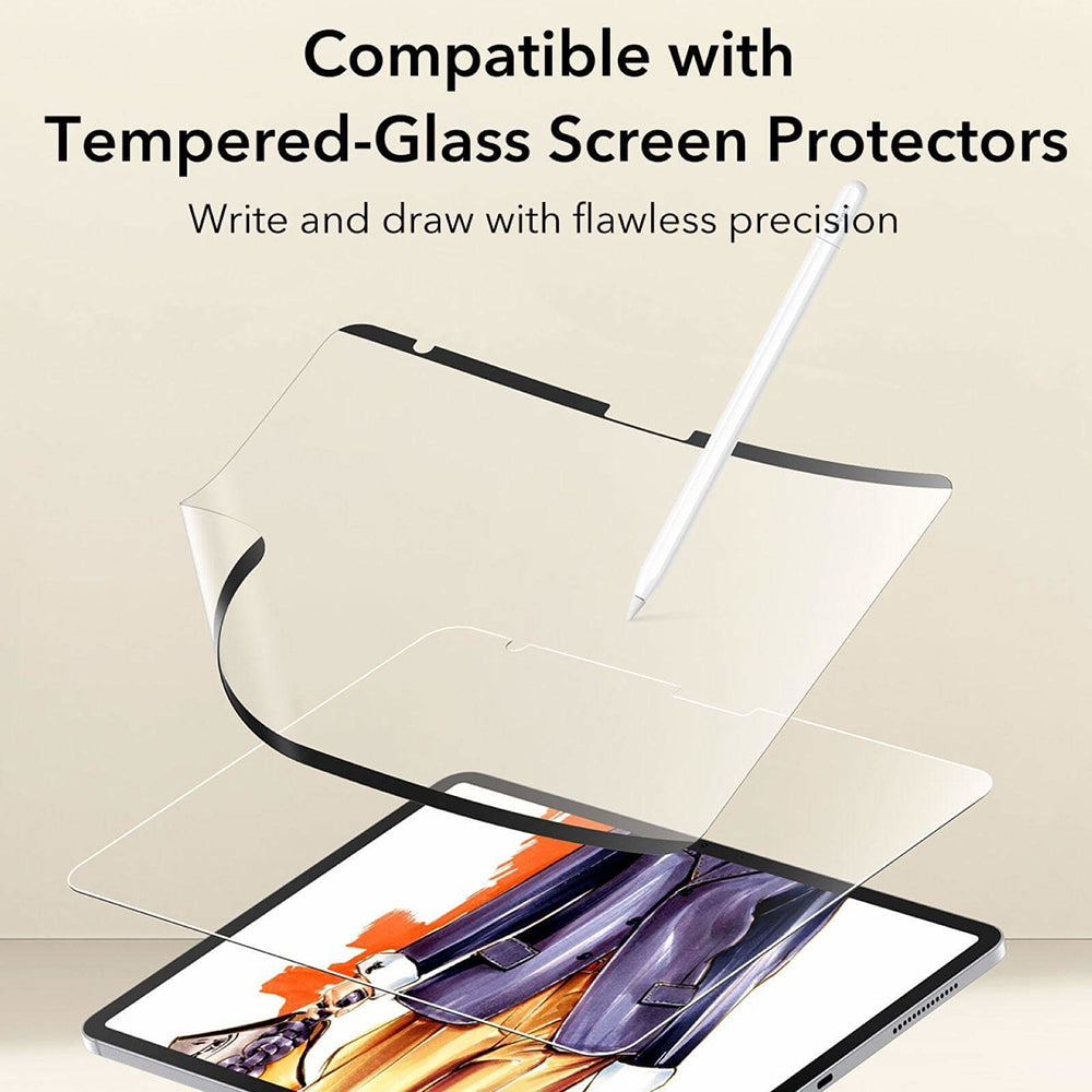 ESR - Paper-Feel Magnetic - iPad 10 (2022) 10.9 / 11 (2025) / 12 (2026) - Clear