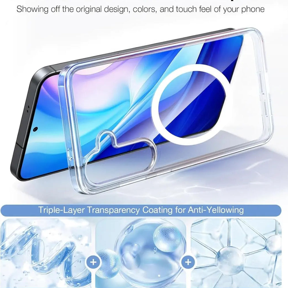 Torras - Guardian Magnetic Series - Samsung Galaxy S25 Plus - Clear