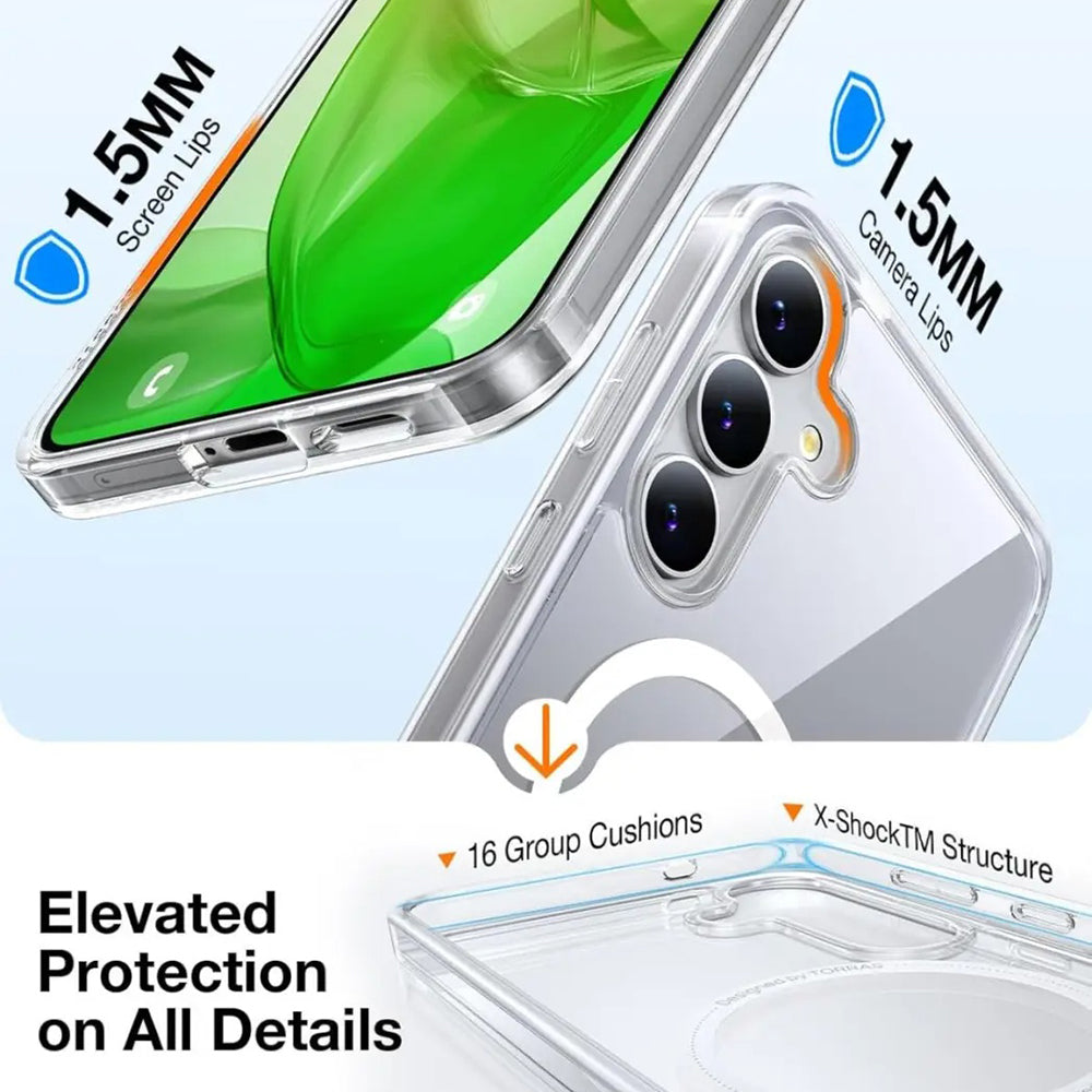 Torras - Guardian Magnetic Series - Samsung Galaxy S25 - Clear