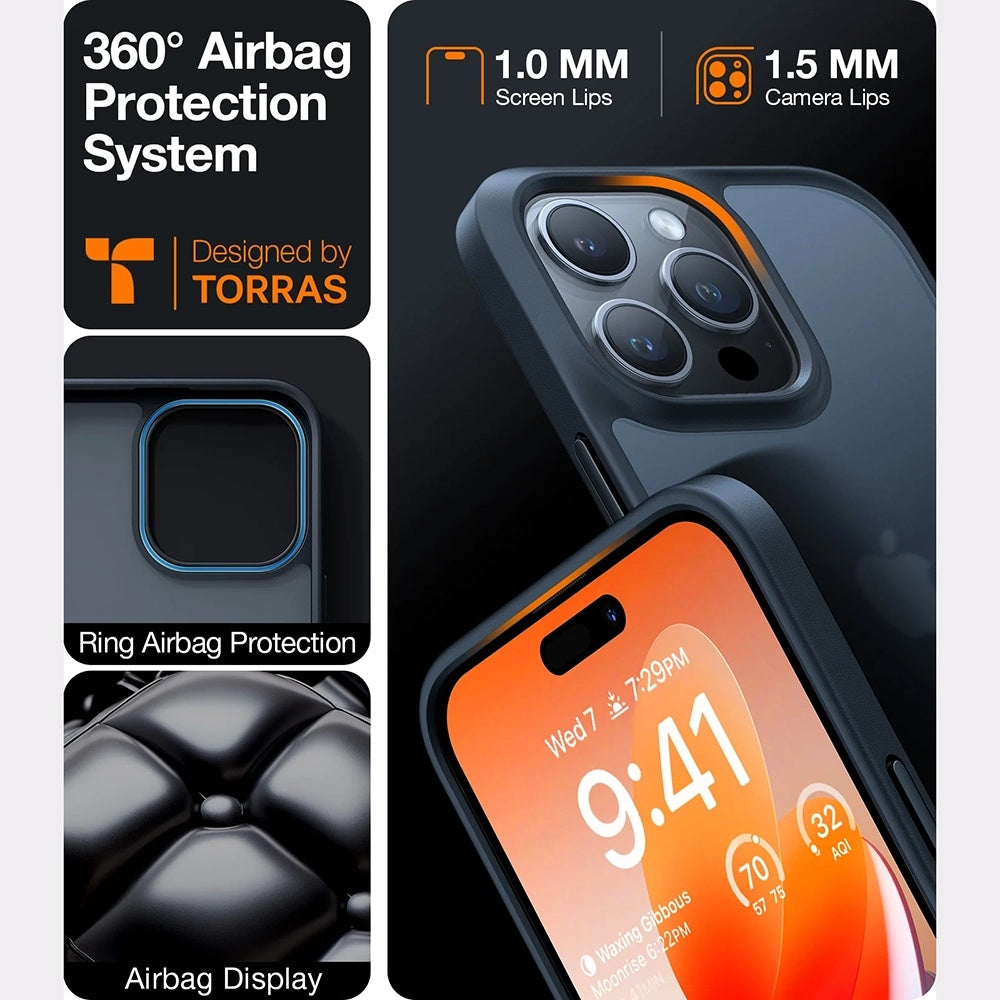 Torras - Guardian Series - Samsung Galaxy A56 5G - Black
