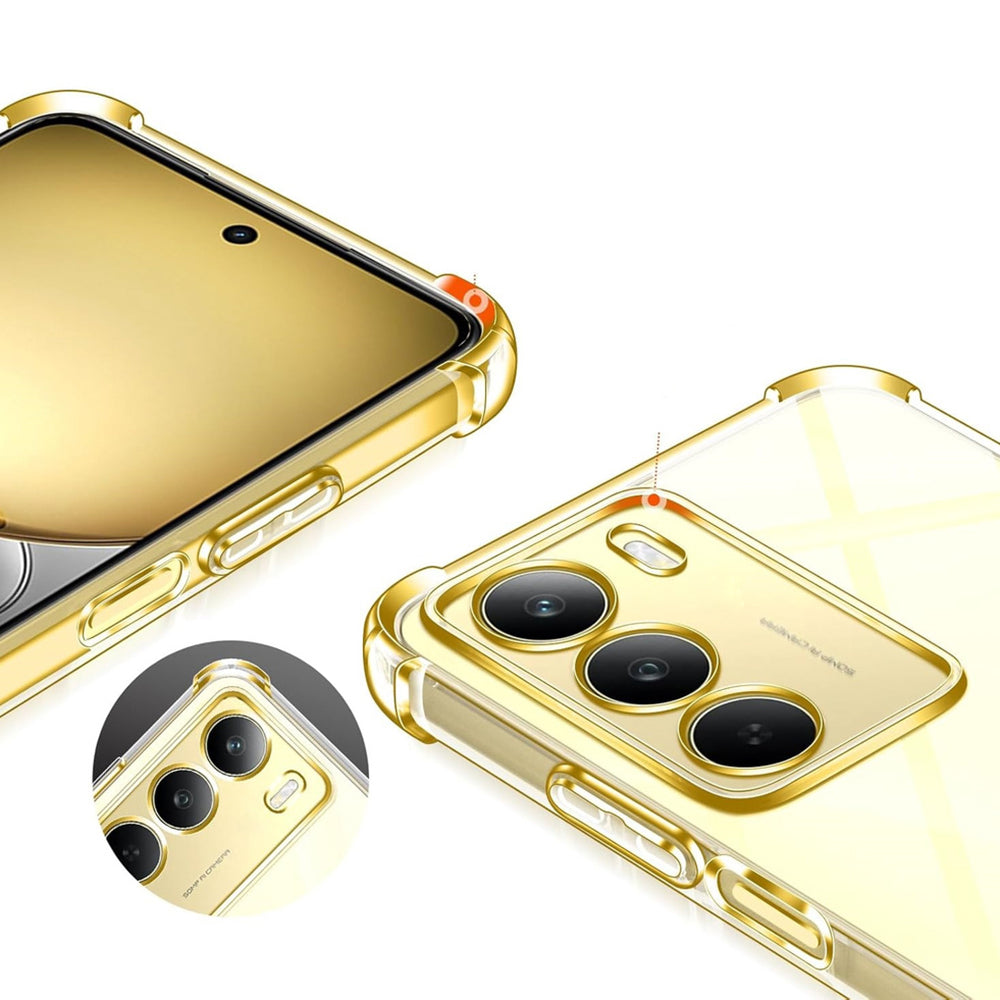 Techsuit - Shockproof Clear Silicone - Realme 14x - Clear