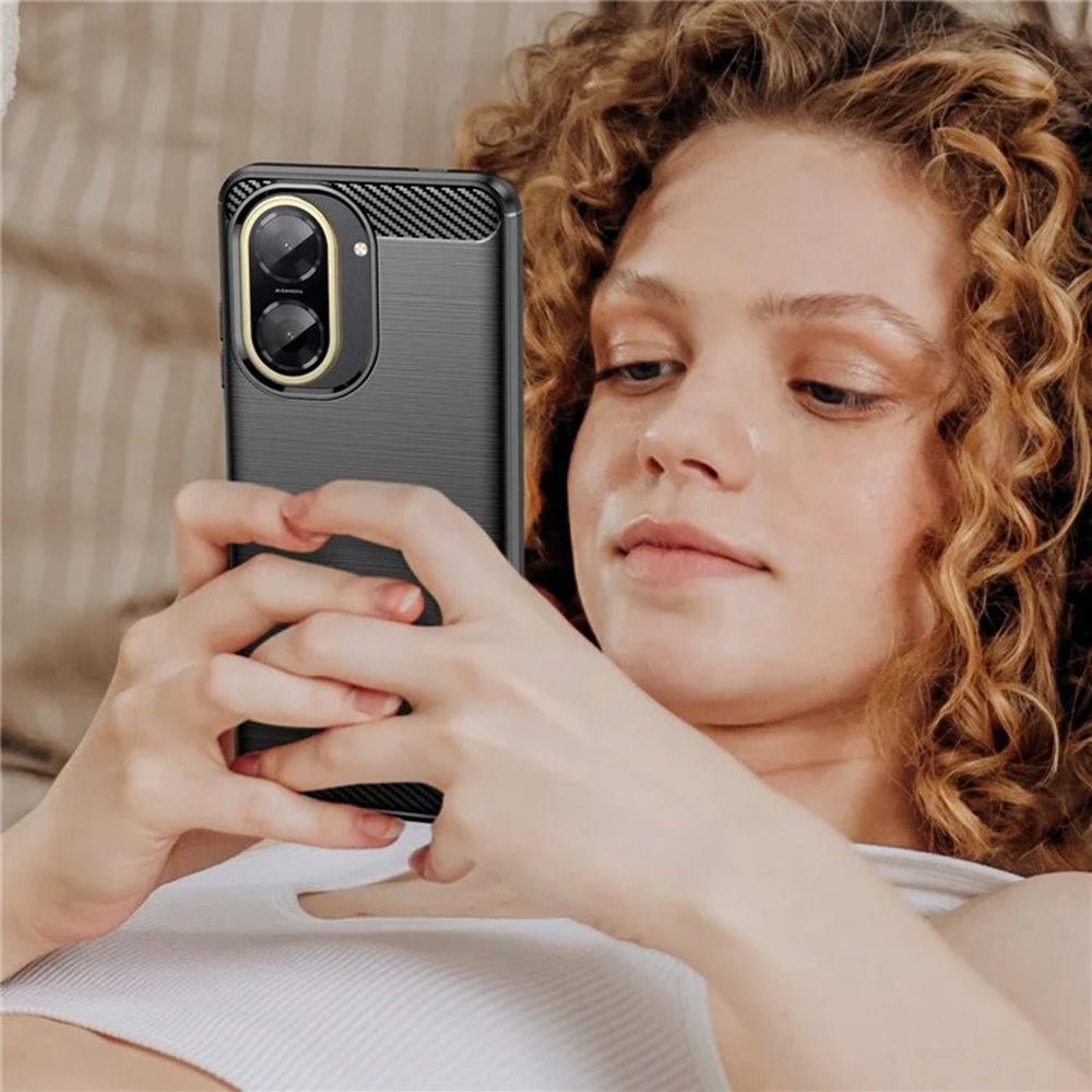 Techsuit - Carbon Silicone - Xiaomi Redmi A5 4G (Standard) - Black