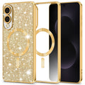 Techsuit - Luxury Glitter MagSafe - Samsung Galaxy S25 Edge - Gold