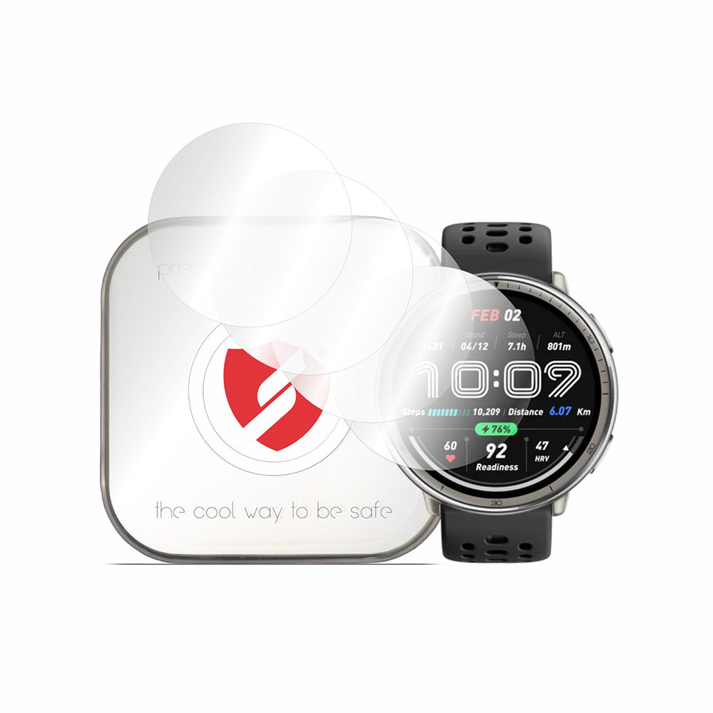 Smart Protection - Premium Classic (4 pack) - Amazfit Active 2 (Round) - Clear
