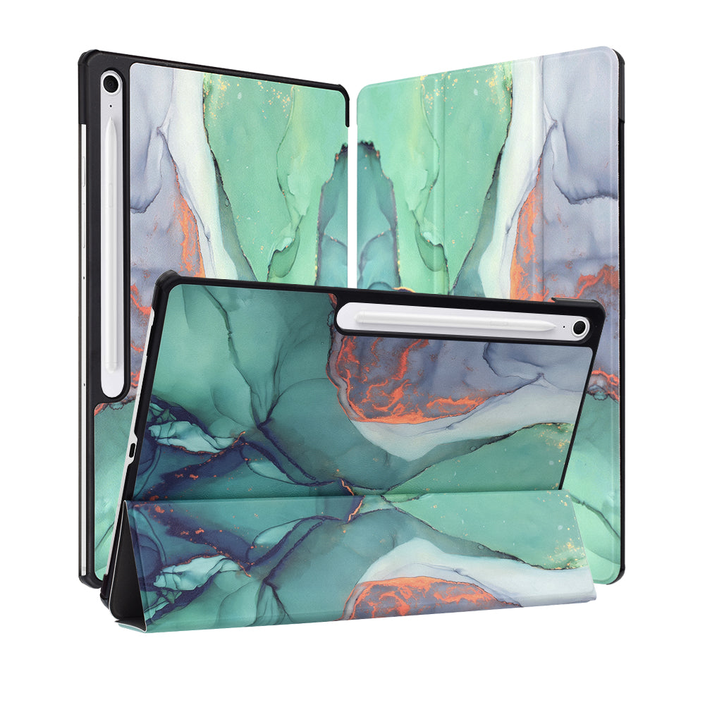 Techsuit - FoldPro - Samsung Galaxy Tab S10 FE Plus - Green Time
