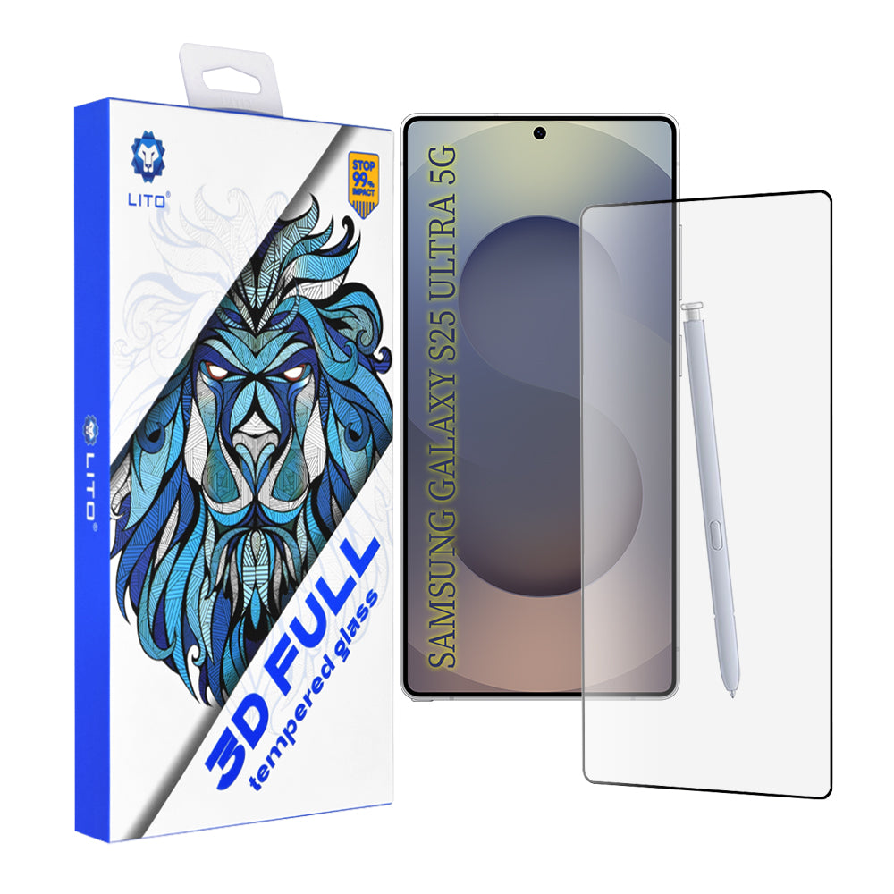 Lito - 3D Full Cover - Samsung Galaxy S25 Ultra - Black