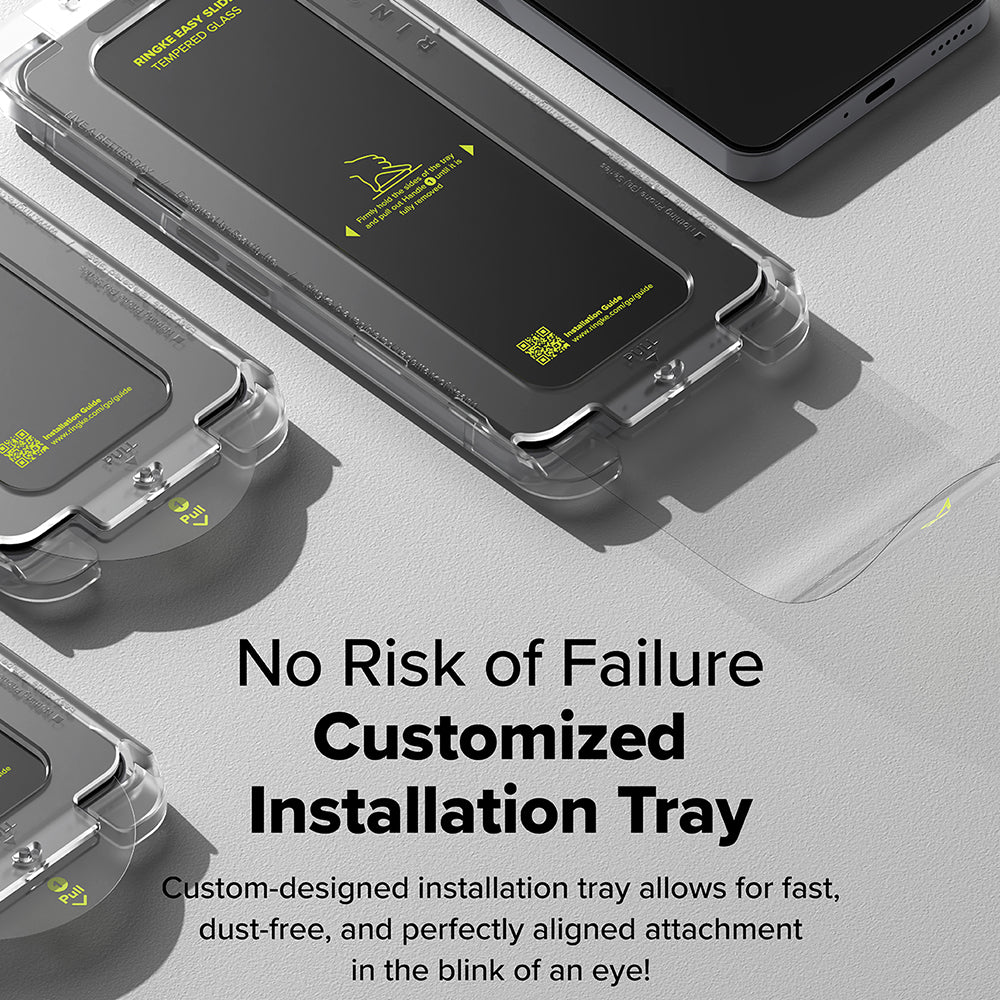 Ringke Folie de protectie Ringke Easy Slide Tempered Glass (set de 2) compatibil cu Nothing Phone (3a) / (3a) Pro, Trans
