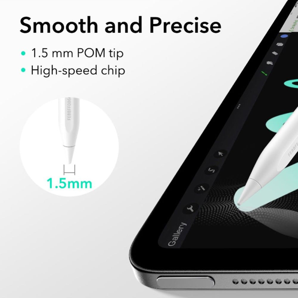 ESR Stylus ESR Stylus Pen Geo (6C00602), for iPad, Magnetic Attachment, Bluetooth, Type-C, Palm Rejection, Tilt Sensitiv