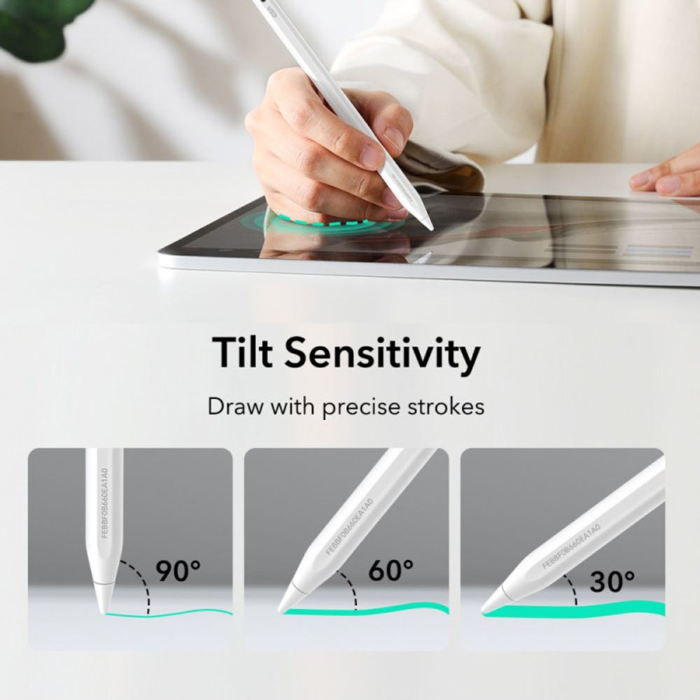 ESR Stylus ESR Stylus Pen Geo (6C00602), for iPad, Magnetic Attachment, Bluetooth, Type-C, Palm Rejection, Tilt Sensitiv