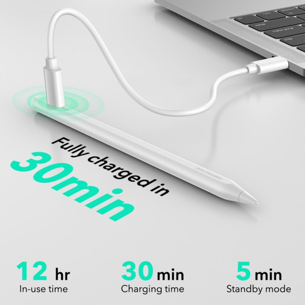 ESR Stylus ESR Stylus Pen Geo (6C00602), for iPad, Magnetic Attachment, Bluetooth, Type-C, Palm Rejection, Tilt Sensitiv
