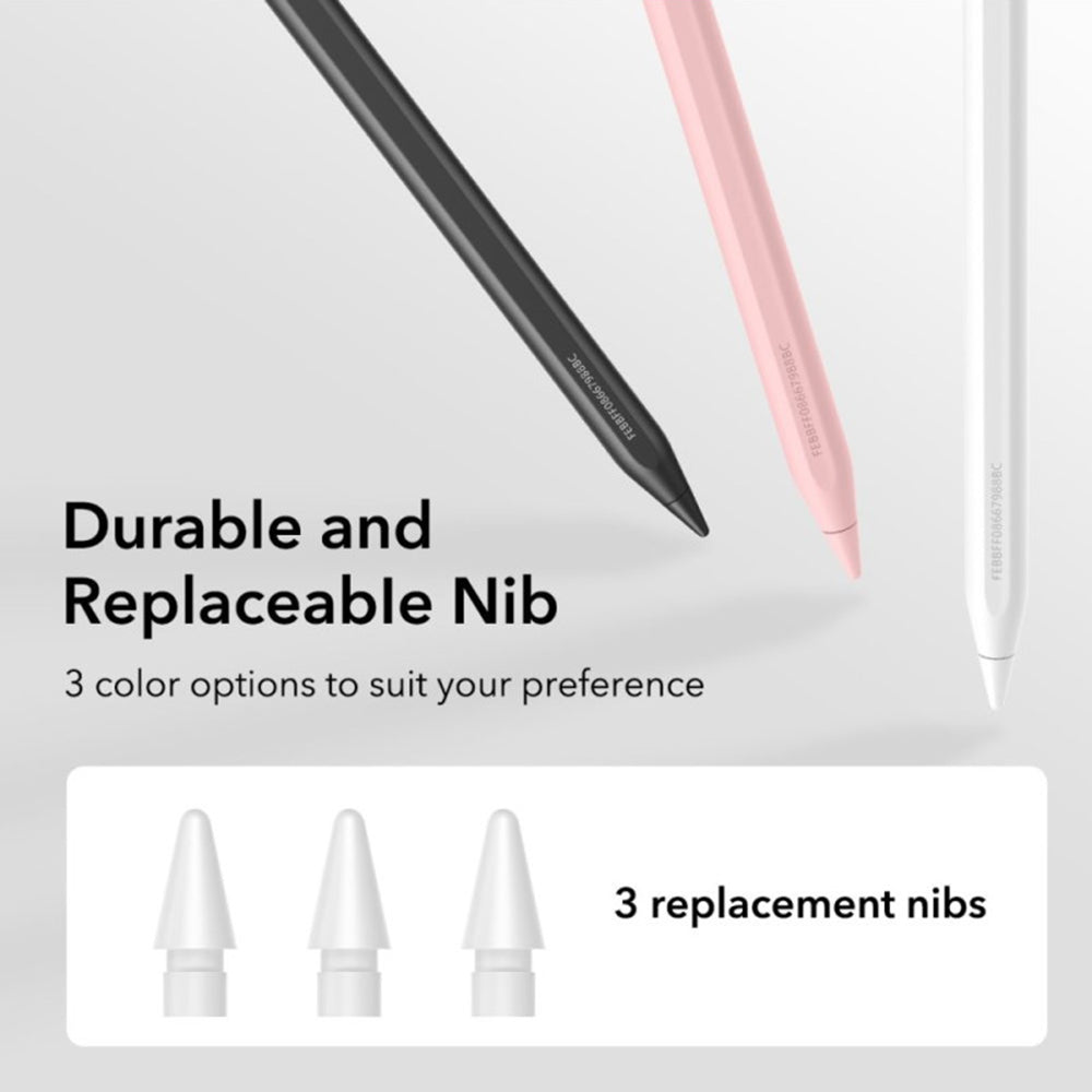 ESR Stylus ESR Stylus Pen Geo (6C00602), for iPad, Magnetic Attachment, Bluetooth, Type-C, Palm Rejection, Tilt Sensitiv