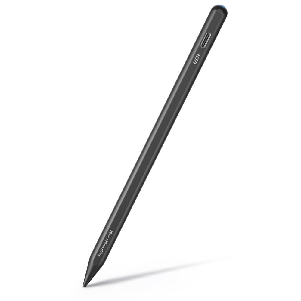 ESR - Stylus Pen Geo (6C00601) - for iPad, Magnetic Attachment, Bluetooth, Type-C, Palm Rejection, Tilt Sensitivity - Bl