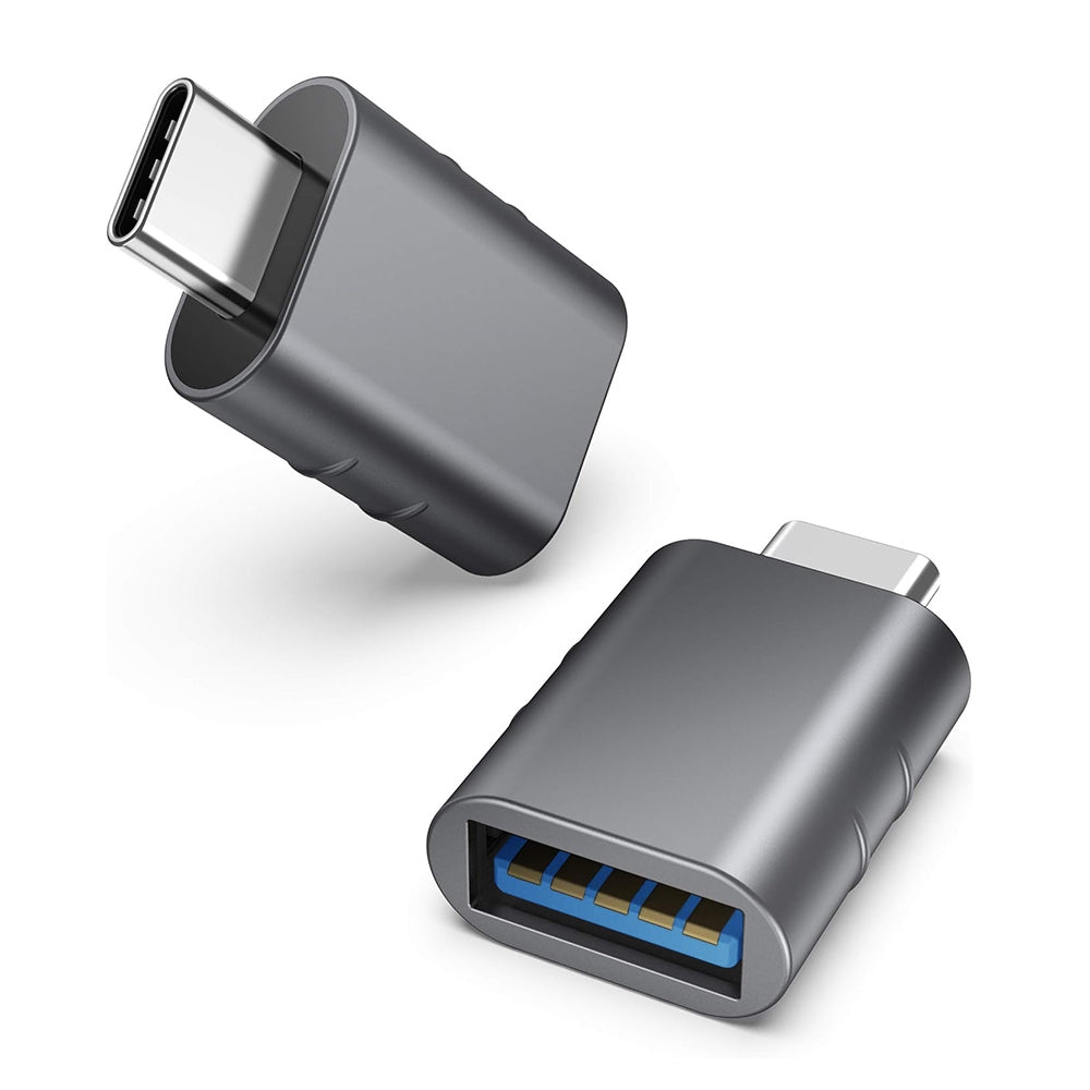Techsuit - Premium OTG Adapter SlateVolt (A10) - USB 3.0 to Type-C, 5Gbps, 3A, Zinc Alloy, Support for Thunderbolt 3 - G