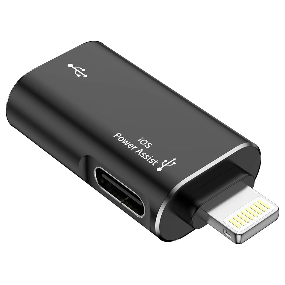 Techsuit - Premium OTG Adapter AluVoltX (A18) - USB to Lightning, Plug and Play, Aluminum Alloy, Fast Data Transfer - Bl