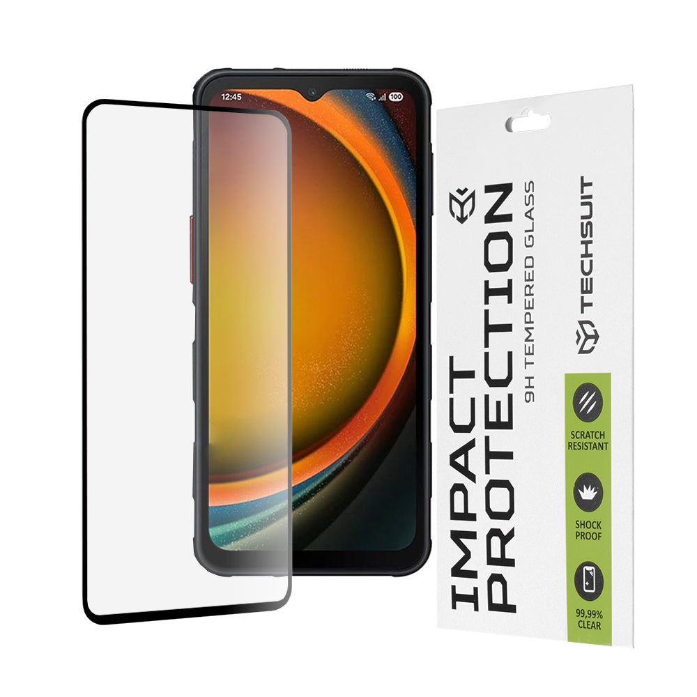 Techsuit - 111D Full Cover / Full Glue Glass - Samsung Galaxy Xcover7 Pro - Black