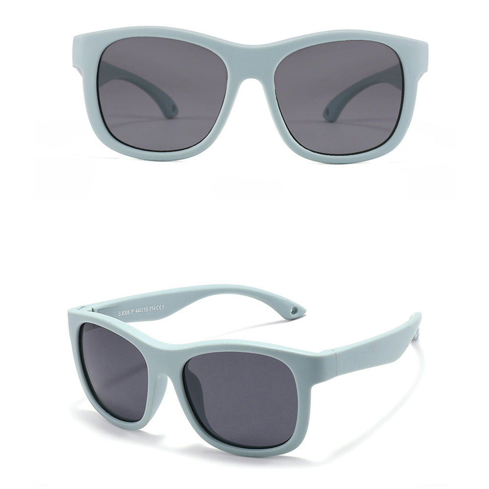 Techsuit - Sunglasses Polarised (8306-C32) - for Babies, Square Shape - Blue / Pink