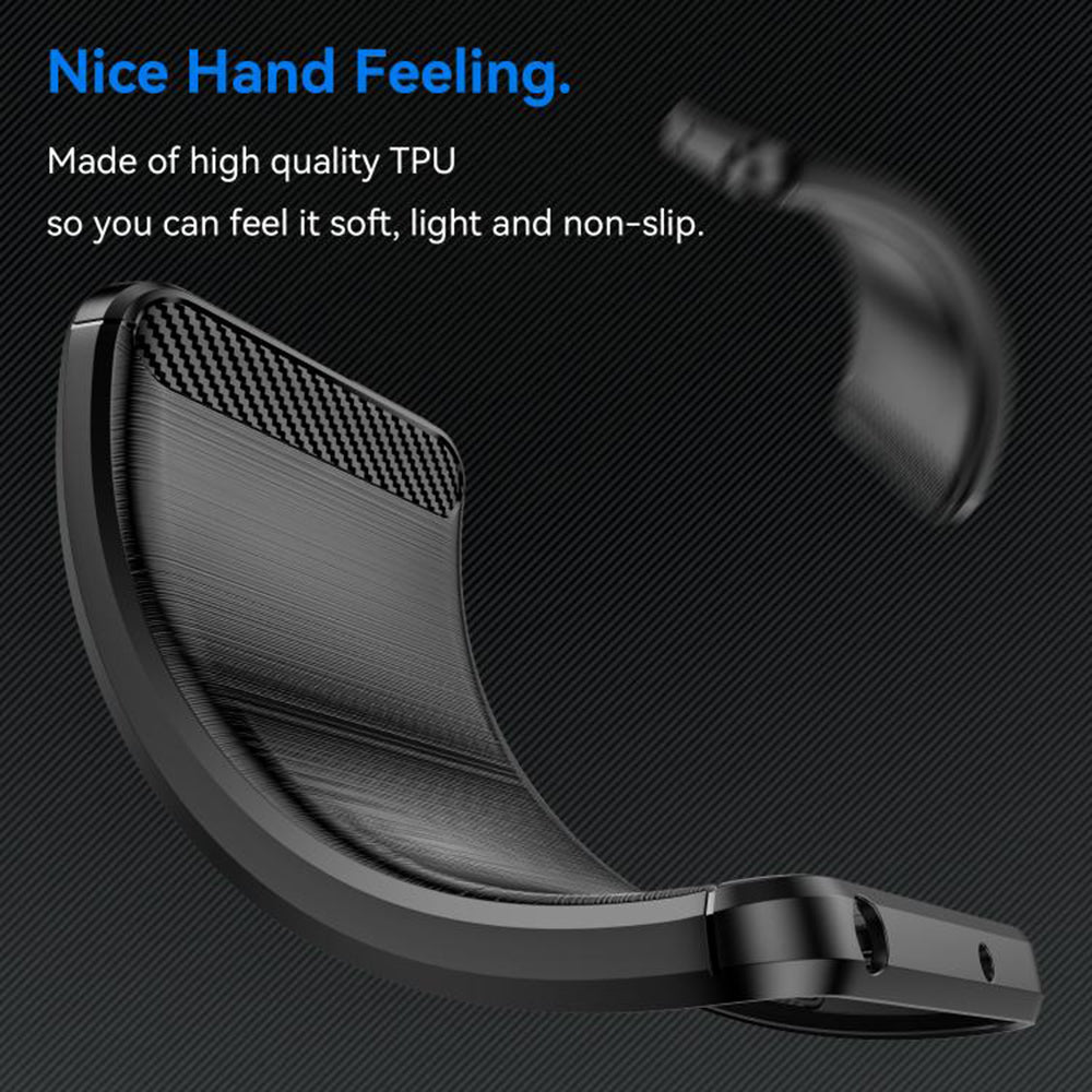 Techsuit - Carbon Silicone - Motorola Edge 60 / Edge 60 Fusion - Black