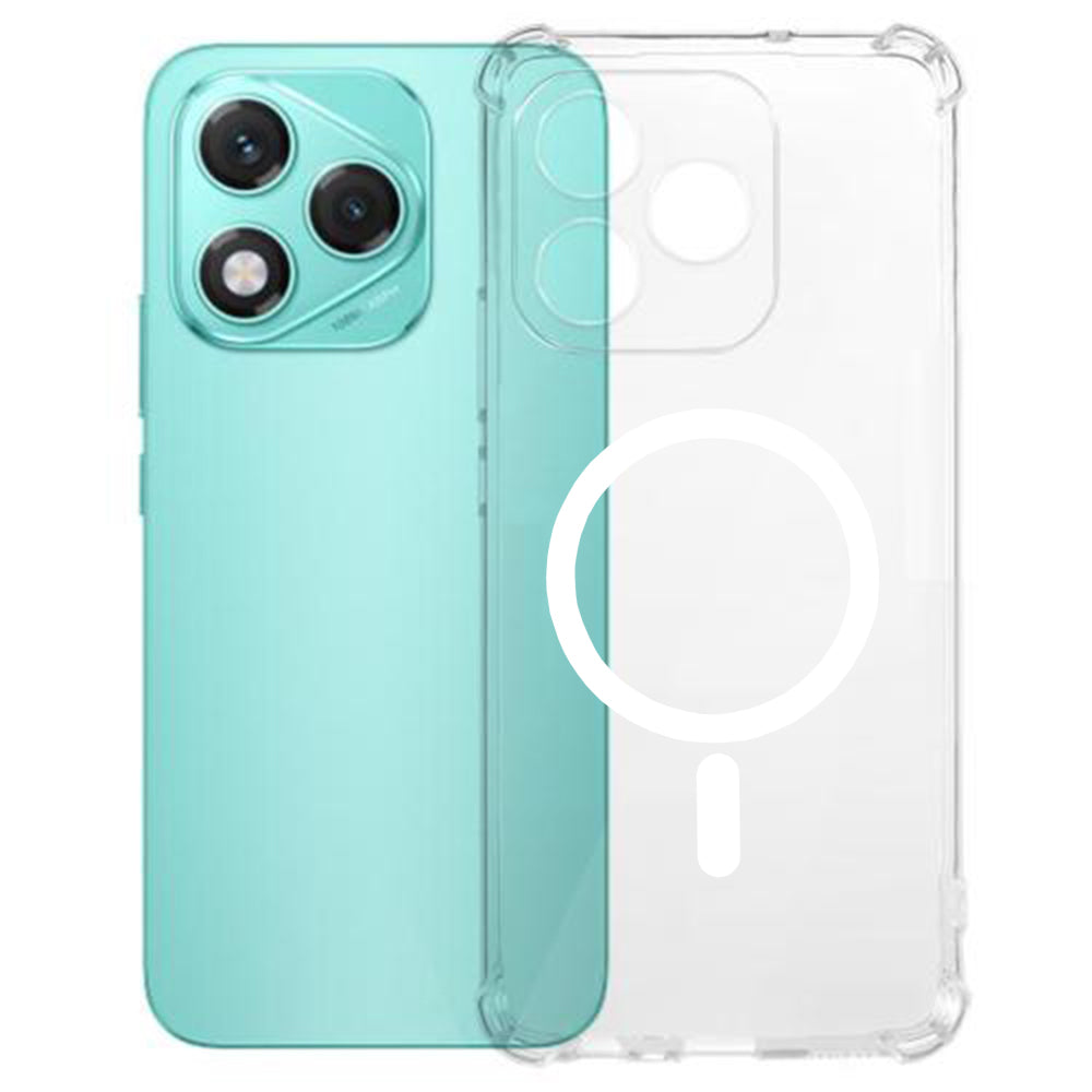 Techsuit - Shockproof Clear Silicone MagSafe - Honor 400 Lite - Clear
