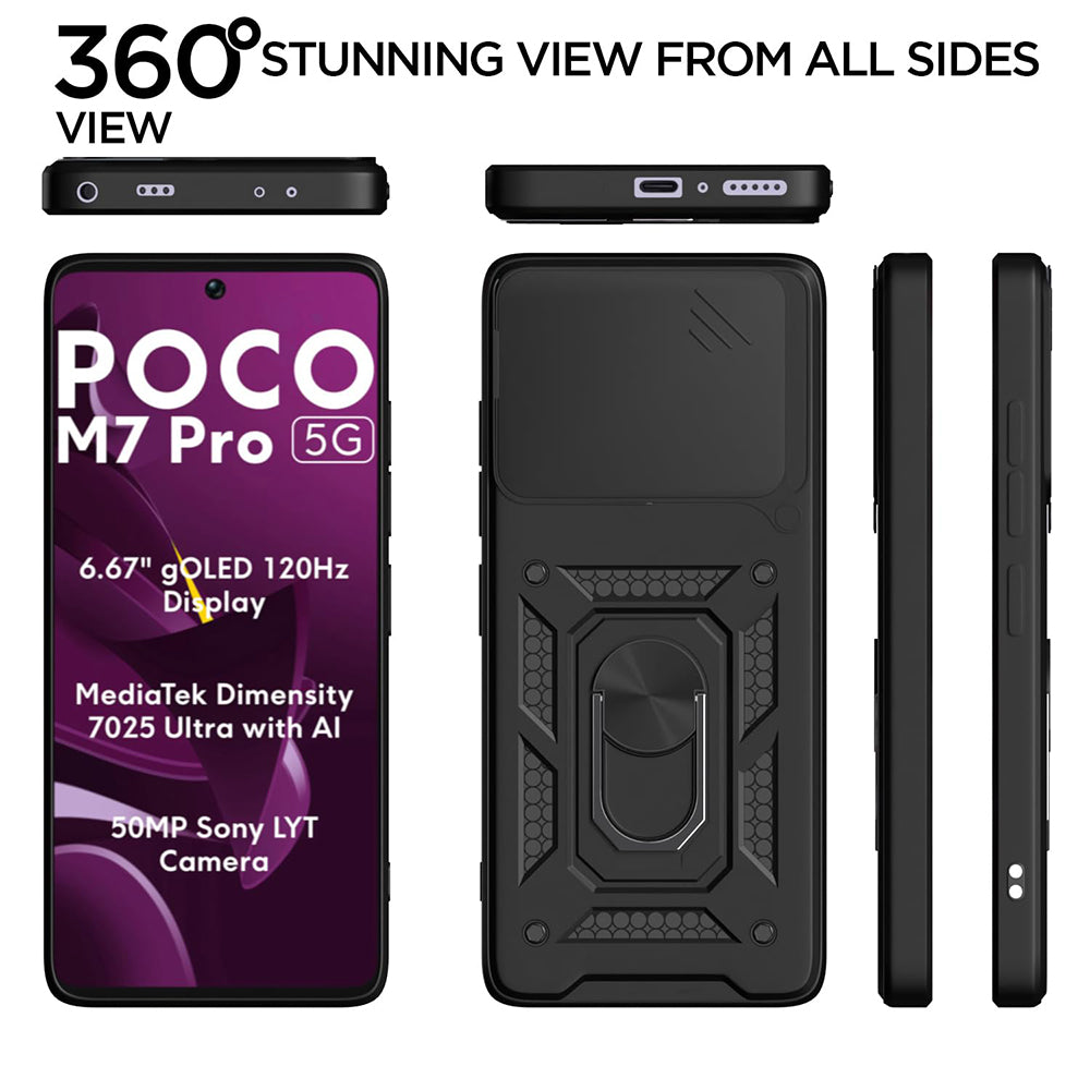 Techsuit - CamShield Series - Xiaomi Poco M7 Pro 5G - Black