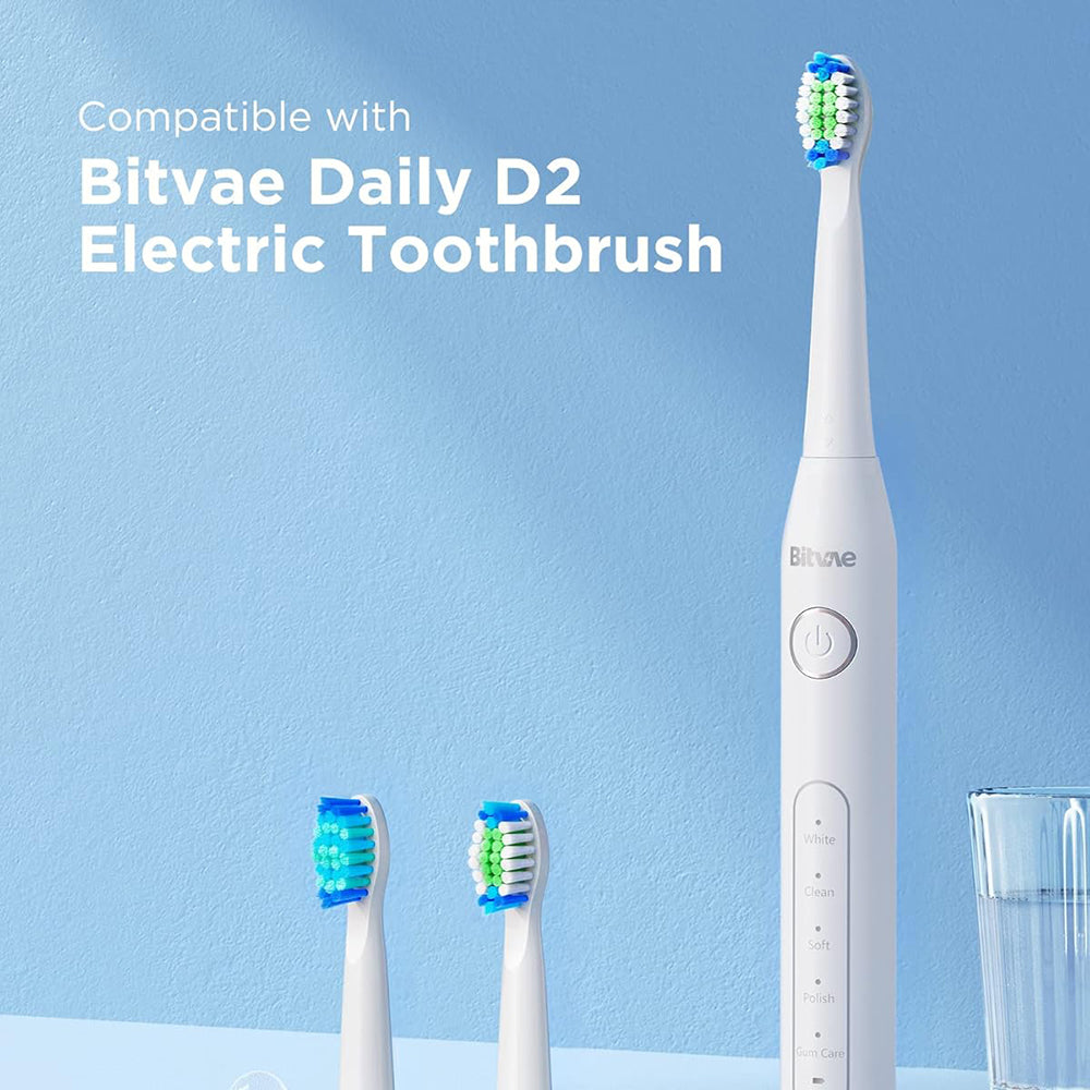 Bitvae - Toothbrush Heads (SDD2) - For Bitvae D2, x4 - White