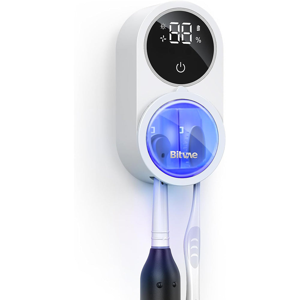 Bitvae - Air Drying Sanitizer (BVX122) - for Toothbrush, UV Disinfection, Inductive Switch, Antibacterial, LED Screen - 
