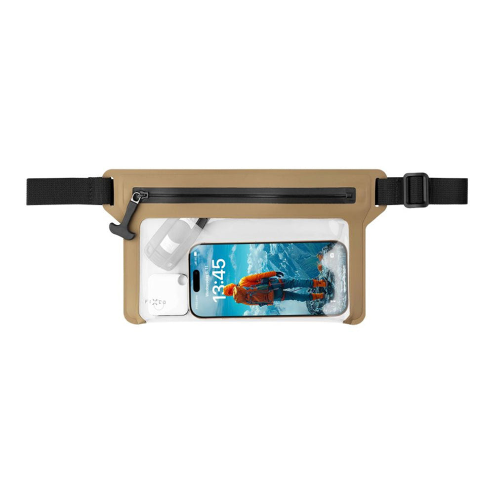 Fixed - Waterproof Case Dry Belt - for Phone up to 7.5", IPX8, Adjustable Strap, Touchscreen Friendly, Hypalon Mesh - Be