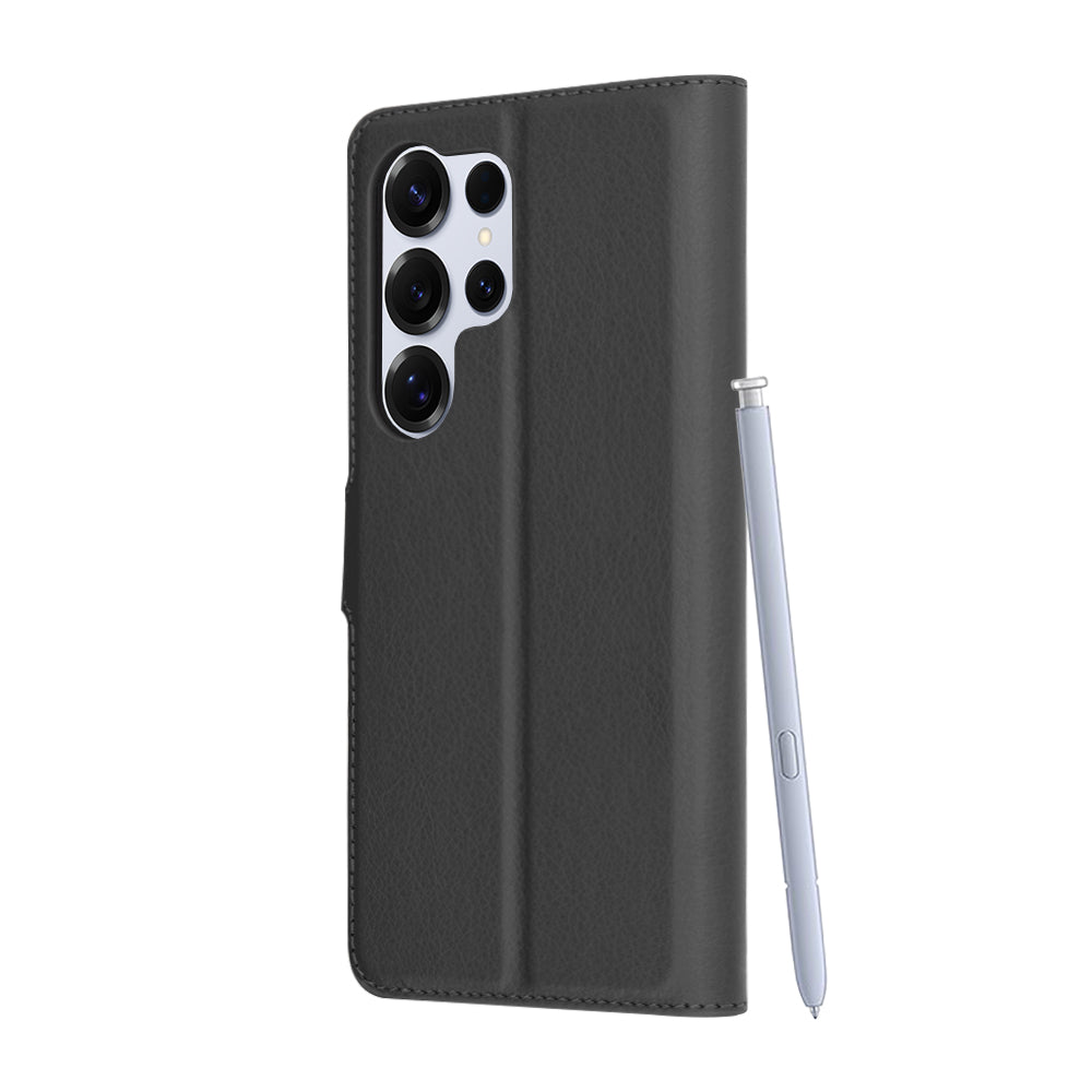 Techsuit - Leather Folio - Samsung Galaxy S25 Ultra - Black