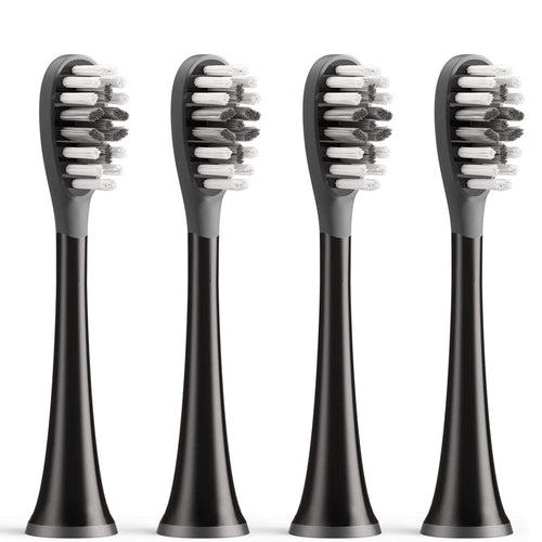 Bitvae - Toothbrush Heads (GCS22) - Gum Care, Ultra Soft Bristles, for Bitvae S2\S3, x4 - Black