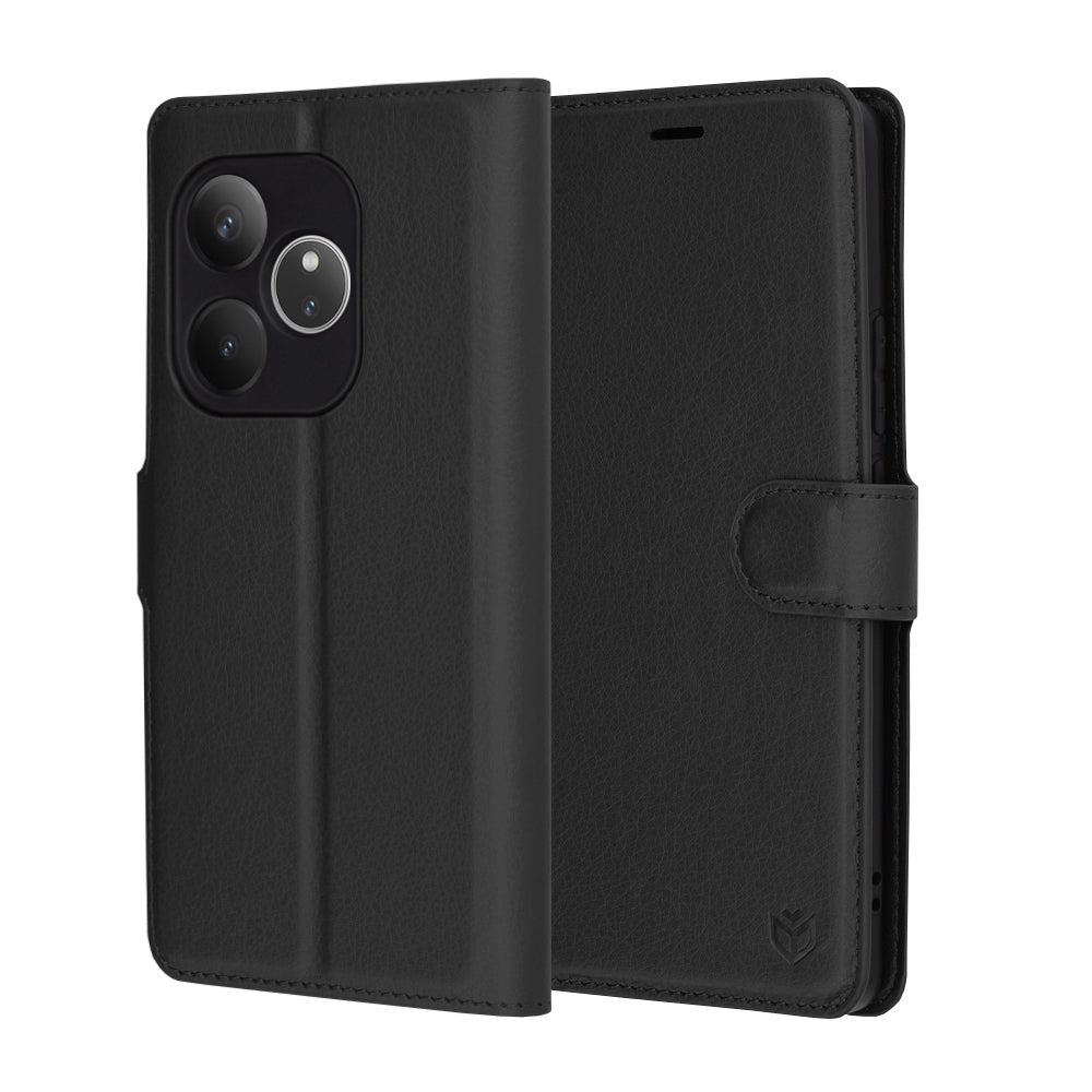 Techsuit - Leather Folio - Realme GT 6 / GT 6T - Black