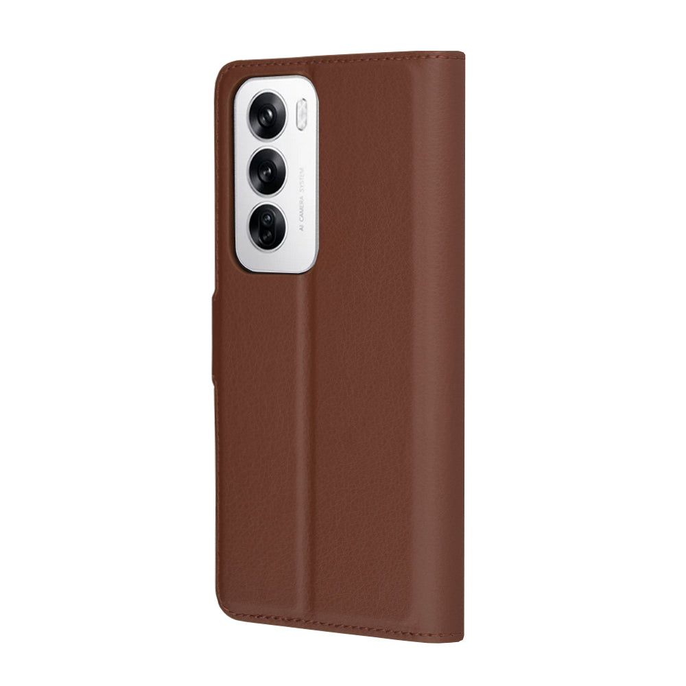 Techsuit - Leather Folio - Oppo Reno12 - Brown
