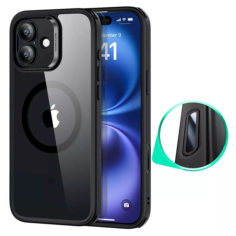 ESR - Classic Hybrid HaloLock - iPhone 16 - Clear Black