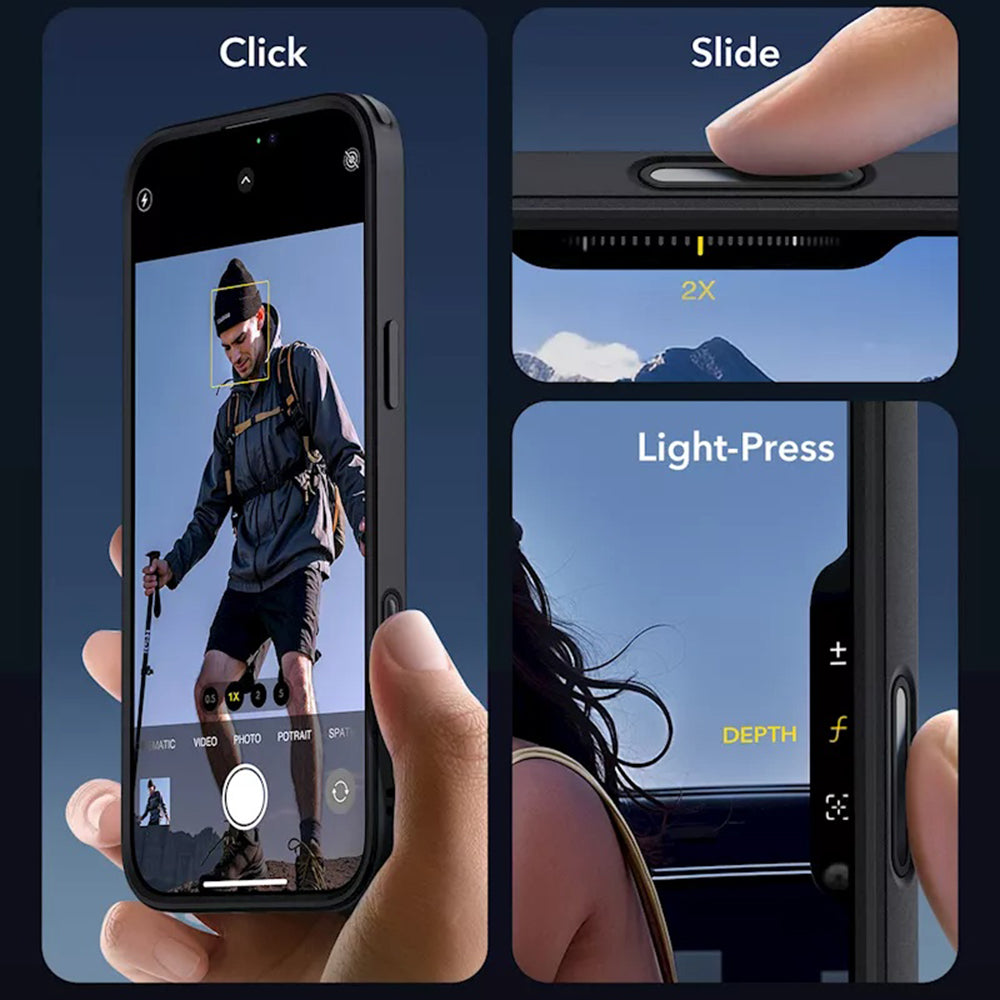 ESR - Classic Hybrid HaloLock - iPhone 16 - Clear Black